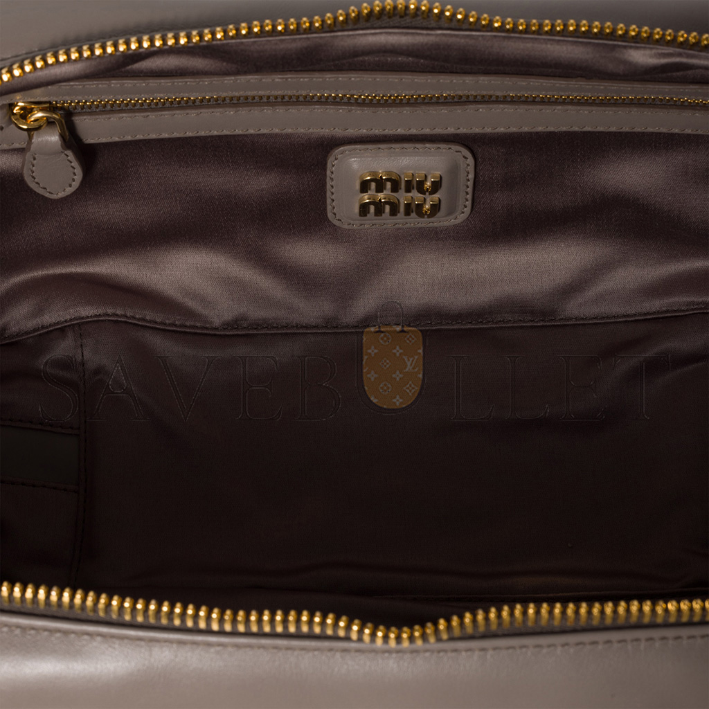 MIU MIU ARCADIE LEATHER BAG 5BB148 (27*12*9cm) MIU MIU ARCADIE LEATHER BAG 5BB148 (27*12*9cm)